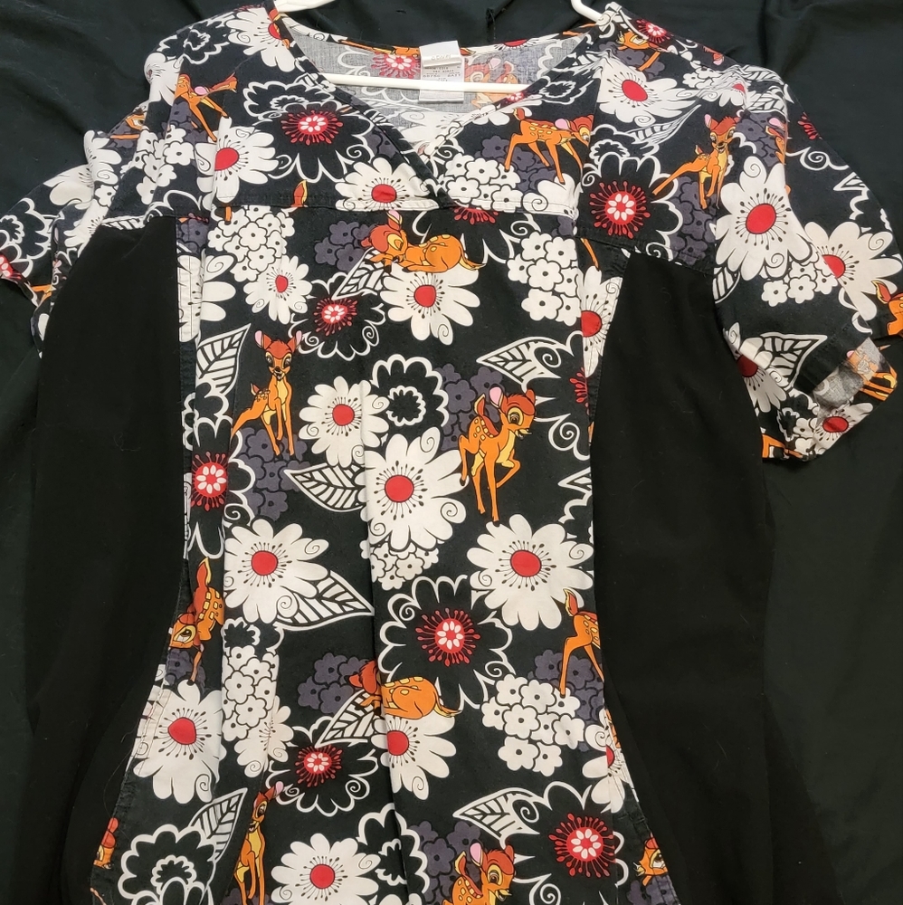 Disney bambi scrub top